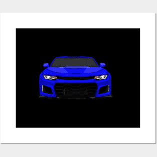 Blue Camaro Posters and Art